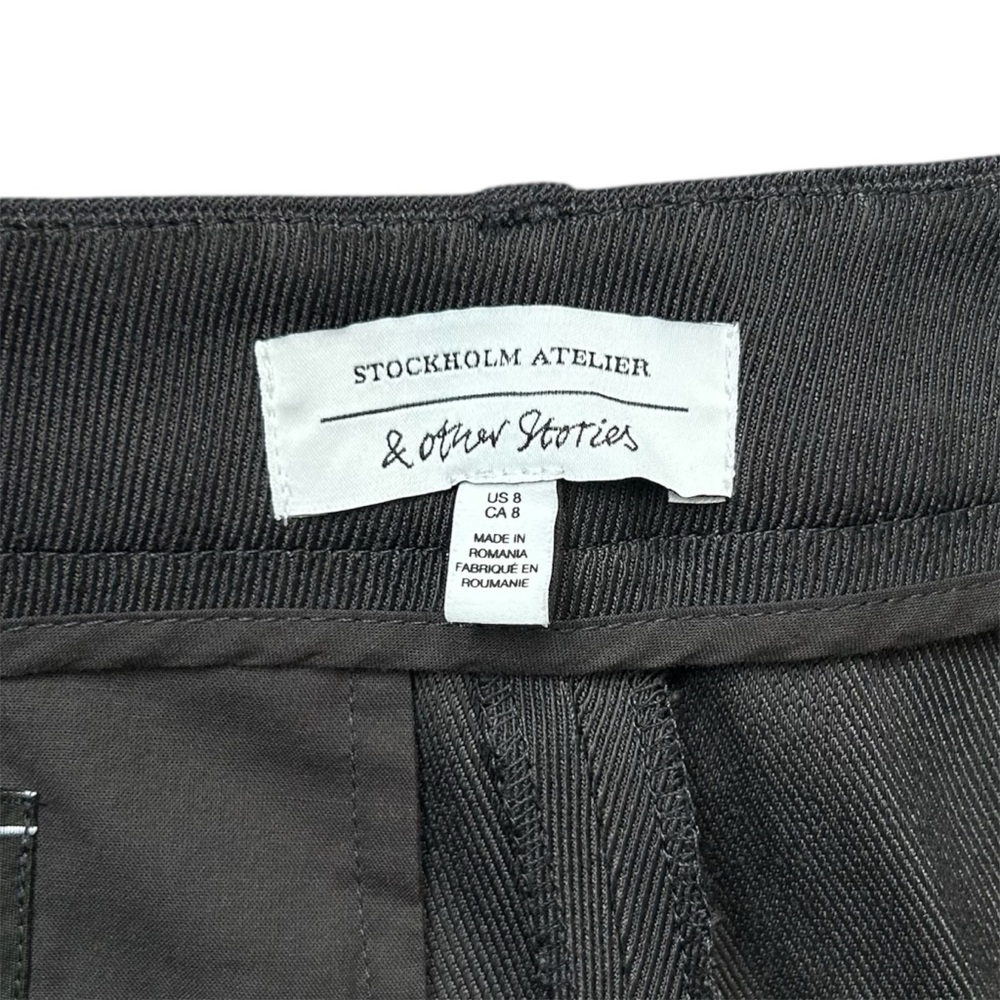 Stockholm Atelier & Other Stories Dark Gray Trouser Dress Pants Size Women’s 8